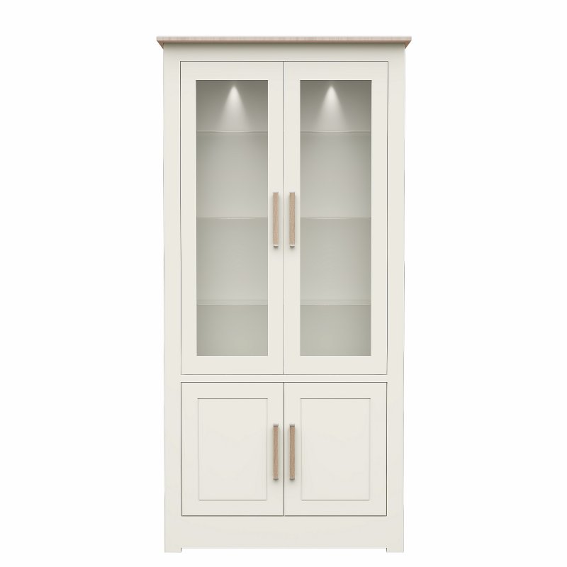 Hill and Hunter - Modo Dining Wide 4 Door Glazed Cabinet